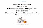 High School Pre IB Chemistry/Physics Science Curriculum ... School Draft CEDs/Science... · High School Pre IB Chemistry/Physics Science Curriculum Essentials Document Boulder Valley