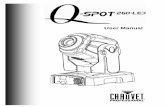 Q-Spot 260-LED UM - CHAUVET ... - CHAUVET Professional · PDF fileEdition Notes Q-Spot 260-LED User Manual Rev. 02 Edition Notes CHAUVET® released this edition of the LED User Manual
