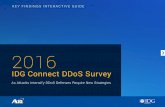 2016 IDG Connect DDoS Survey - A10 Networks · IDG Connect DDoS Survey ... IDG (commissioned by A10 Networks®) conducted a survey of over 120 North American IT/Security decision