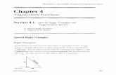 Trigonometric Functions - Precalculus Chapter 4 - … Set 4.1: Special Right Triangles and Trigonometric Ratios 364 University of Houston Department of Mathematics 16. o 17. 4 c 45