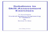 Solutions to Skill-Assessment Exercises - Clarkson …web2.clarkson.edu/class/ee450/Help/Sols. to Skill - Assessment... · Solutions to Skill-Assessment Exercises To Accompany Control