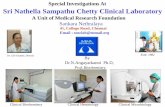 Special Investigations At Sri Nathella Sampathu Chetty ... · Glutathione, Glutathione peroxidase ... • Electrophoresis : protein (CSF/plasma) Other special ... PAS stain Gomori’s