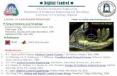 Digital Control - uotechnology.edu.iq · ... Feeedback and Control Systems, Schaum's Outline Series ... 2- Closed Loop Control System (Feedback Control ... Thus the digital control