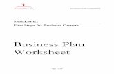 SKILLSPEI PLAN WORKSHEET Page 2 of 28 Business Plan Worksheet This outline is designed to assist you in developing a business plan, which will help you determine the viability of your