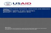 MOBILE SOLUTIONS TECHNICAL ASSISTANCE … Solutions Technical Assistance and Research (mSTAR) QUARTERLY REPORT, FY 2014, QUARTER 2 (JANUARY 1, 2014 – MARCH 31, 2014) COOPERATIVE