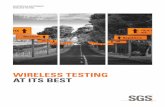 WIRELESS TESTING AT ITS BEST - SGS S.A. · full guidance from introduction to ... HSDPA, HSUPA, HSPA+ LTE (4G), LTE-Advanced Application Enables OTA, AGPS ... download speed of 3.1