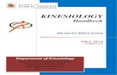 DEPARTMENT OF KINESIOLOGY - University Of Maryland Fall 13... · The Department of Kinesiology is committed to providing students with an excellent education in Kinesiology; generating