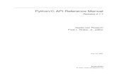 Python/C API Reference Manual - MITweb.mit.edu/18.417/doc/pydocs/api.pdf · Python/C API Reference Manual Release 2.1.1 Guido van Rossum ... 4 Exception Handling 13 ... ‘ preﬁx/include/pythonversion/’