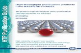 High-throughput purification products from MACHEREY … · MN guide to high-throughput ... Elution (low-salt): Low-salt or water elution ... • Extensive troubleshooting by MN experts.