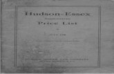 1930 Hudson Exxex Suplementary Price List. JULYhudsonterraplane.com/tech/1930/1930HudsonEssexSupPriceListJuly.pdf · tions will be found in Biddle & Smart Parts Books ... group on