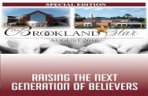 RAISING THE NEXT GENERATION OF BELIEVERS ...1).pdfRAISING THE NEXT GENERATION OF BELIEVERS ˜e Brookland Star is published monthly by the Brookland Baptist Church. Submit all articles,