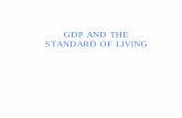 GDP AND THE STANDARD OF LIVING - University of …faculty.cbpp.uaa.alaska.edu/elhowe/ECON_F03/lectures/gdp_lecture.pdf · Define GDP and explain why the value of production, income,