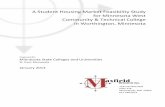 A Student Housing Market Feasibility Study for Minnesota€¦ · A Student Housing Market Feasibility Study ... Attached is the analysis titled, “A Student Housing Market Feasibility