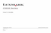 CS310 Series - Lexmarkpublications.lexmark.com/publications/pdfs/2007/cs310/UG/EPS/CS310... · CS310 Series User's Guide September 2014  Machine type(s): 5027 Model(s): 210, 230