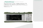 Technical Data Sheet Spectrum Master Compact Handheld ... · Compact Handheld Spectrum Analyzer MS2711E 9 ... the Spectrum Master is the id eal instrument for making fast and ...