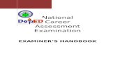 National Career Assessment Examination - DepEd … · Web view2015/08/03 · National Career Assessment Examination EXAMINER’S HANDBOOK Republic of the Philippines Department of