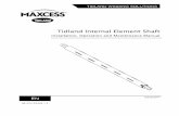 Tidland Internal Element Shaft - maxcessintl.com · When lifting a shaft, ... Shaft Inspection Guidelines ... Do not inflate pad shafts unless all pads are under a core or web.