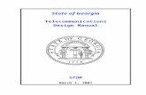 Georgia Telecommunsications Design Manual · Web viewAssistant Vice Chancellor for Information Technology Board of Regents University System of Georgia EXECUTIVE SUMMARY The State