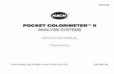 POCKET COLORIMETER II ANALYSIS SYSTEMS · 1—2 Important Note This manual is intended for use with the following Pocket Colorimeter™ II instrument: Chlorine (Cl2) Cat. No. 59530-00