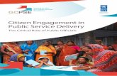 Citizen Engagement in Public Service Delivery - UNDP · Citizen Engagement Page 3 Foreword This is the twelfth in our Centre’s series of Discussion Papers, which put forward ideas