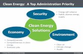 Clean Energy Solutions · Clean Energy Solutions. Environment. Security. ... Jun-10. Sep-10. Oct-10. Nov-10. Dec-10. ... 2001 DOE Standard. 2014 Consensus Proposal.