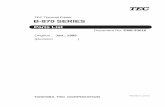 B-870 SERIES - TOSHIBA TEC store · EKA-0055001 Changed:2/2001 FBCB0030203 Power Cord (US cord) ... 2-17 FAF-0046001 Shaft Holder B-F6-51 2 B ... B-870 SERIES JAN. '95