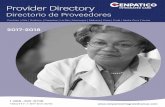 Provider Directory - Cenpatico-IC€¦ ·  · 2018-03-15Directorio de Proveedores Provider Directory 1-866-495-6738 ... access to the Internet at your home, ... Cenpatico IC serán