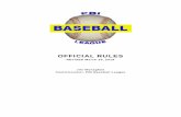 OFFICIAL RULES - Professional Baseball Instruction · OFFICIAL RULES REVISED September 6, 2017 ... played on an enclosed field in accordance with these rules, ... standard Little
