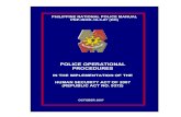 POLICE OPERATIONAL PROCEDURES - …11rpsb.weebly.com/uploads/1/0/9/6/10962035/pop_on_human_security... · It is hoped that these police operational procedures will enable our PNP