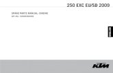 SPARE PARTS MANUAL: ENGINE - KTMSHOP.se · spare parts manual: engine art.no.: 3cm083680ien english . index 250 exc eu/sd 2009 special tools 3x engine case ... 30 54830030005 gasket