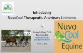 Introducing NuvoCool Therapeutic Veterinary Liniments · Introducing NuvoCool Therapeutic Veterinary Liniments by George E ... His goal was to develop the best performing liniment