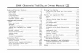 2004 Chevrolet TrailBlazer Owner Manual M - General Motors · 2004 Chevrolet TrailBlazer Owner Manual M. GENERAL MOTORS, GM, the GM Emblem, CHEVROLET, the CHEVROLET Emblem and the