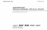 DVD/CD Rewritable Drive Unit - …static.highspeedbackbone.net/pdf/sony-DRU830A-manual.pdf · 3 The DRU-830A is classified as a CLASS 1 LASER PRODUCT. The CLASS 1 LASER PRODUCT label