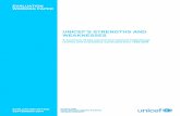 UNICEF’S STRENGTHS AND WEAKNESSES€™S STRENGTHS AND WEAKNESSES A summary of key internal and external institutional reviews and evaluations conducted from 1992-2004 EVALUATION