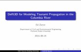 Delft3D for Modeling Tsunami Propagation in the ... - …isec.nacse.org/workshop/2011_orst/Zaron.pdfDelft3D for Modeling Tsunami Propagation in the Columbia River Ed Zaron Department