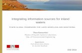 Integrating information sources for inland waters information sources for inland waters A NEW GLOBAL FRAMEWORK FOR LAKES MODELLING AND MONITORING Theo Baracchini ... Delft3D - Lakes