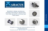 Specialists in design, manufacture, assembly and ... - Abacus …€¦ · Rev 1 . Specialists in design, manufacture, assembly and testing of Nozzle Check, Twin Plate, Sprung Disc