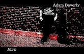 Adam Beverly - 'Burn' Digital Booklet · But this time around I won’t settle for less Beause I’m sure ... And I know, without a doubt, we will get through ... Adam Beverly - "Burn"