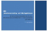 Environmental Management System (EMS) Team/EMS... · Environmental Management System Manual Version 0.13 Author: Rebecca Melhuish Approved by: Abigail Dombey Issue Date: 16/1/2017
