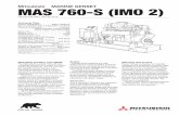 Mitsubishi MARINE GENSET MAS 760-S (IMO 2) 760-S IMO 2.pdf · Heat Exchanger cooled system (HE) – For seawater- and central-cooled Gensets – Plate heat exchanger with ... R EMOT