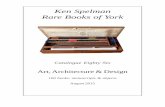Ken Spelman Rare Books of York - ABA The Antiquarian ...€¦ · Ken Spelman Rare Books of York Catalogue Eighty Six ... Declamation par Erasme, et traduit par Mr Guedeville. ...