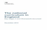 The national curriculum in England - . The national curriculum in England 7 Key stage 4 entitlement areas 3.7 The arts (comprising art and design, music, dance, drama and media arts),