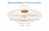 RAJKOT - Saurashtra University | Page RAJKOT (Accredited Grade A by NAAC) Faculty of Business Management Syllabus For Bachelor of Business Administration (B.B.A.) Choice Based Credit