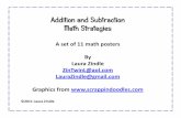 Addition and Subtraction Math Strategies 1 Strategy... · Addition and Subtraction Math Strategies A set of 11 math posters By Laura Zindle ZinTwinL@aol.com ... Add 1 More. Make a