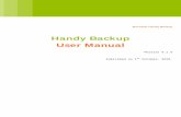 Handy Backup User Manual · Backup to Blu-Ray/HD-DVD/DVD ... 5 Handy Backup User Manual ... allows saving large amounts of data to a single disk; ...