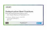 Deduplication Best Practices - Veeam - Veeam Softwarego.veeam.com/rs/veeam/images/Veeam Webinar - Deduplication Best... · Deduplication Best Practices ... Veeam Backup & Replication