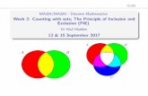 Week 2: Counting with sets; The Principle of Inclusion and Exclusion …maths.nuigalway.ie/~niall/MA284/Week02.pdf ·  · 2017-09-15We will then move on to the Principle of Inclusion/Exclusion.