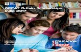 GREAT Britain Scholarships India 2017 - British Council · GREAT Britain Scholarships India 2017 International graduates of British universities significantly ... from art and design