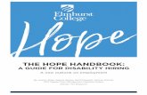THE HOPE HANDBOOK: A GUIDE FOR DISABILITY HIRING HOPE HANDBOOK: A GUIDE FOR DISABILITY HIRING ... The goal of this handbook is to provide thought-provoking milestones ... In looking