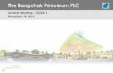 The Bangchak Petroleum PLC - listed companybcp.listedcompany.com/misc/presentation/20161118-bcp-am-3q2016.pdfBCP Group Performance The Bangchak Petroleum Plc 4 Q3/16 Performance Snapshots